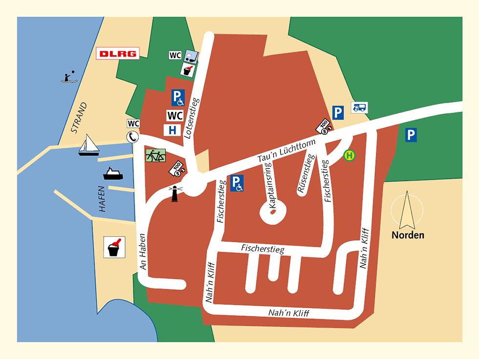 Ortsplan Karte Timmendorf-Strand Insel Poel